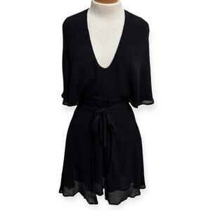 Pfeiffer Chiffon Kimono‎ Sleeve Open Back Mini Dress